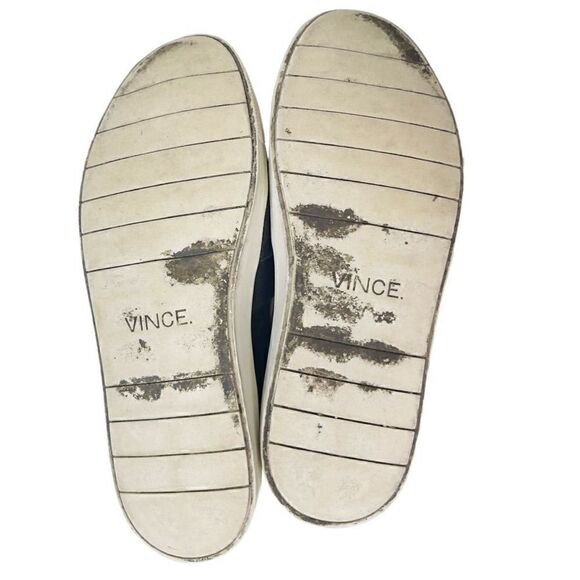 Vince Warren Black Suede Leather Sneaker Size 9 - Picture 4 of 5